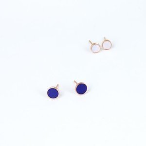 [14K GOLD] Tiny Lapis Earring 타이니 라피스
