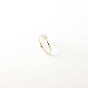 [14K GOLD] Simple Baguette Diamond Ring 심플 바게트 다이아몬드 반지